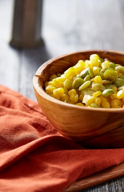 photo of lima beans and corn